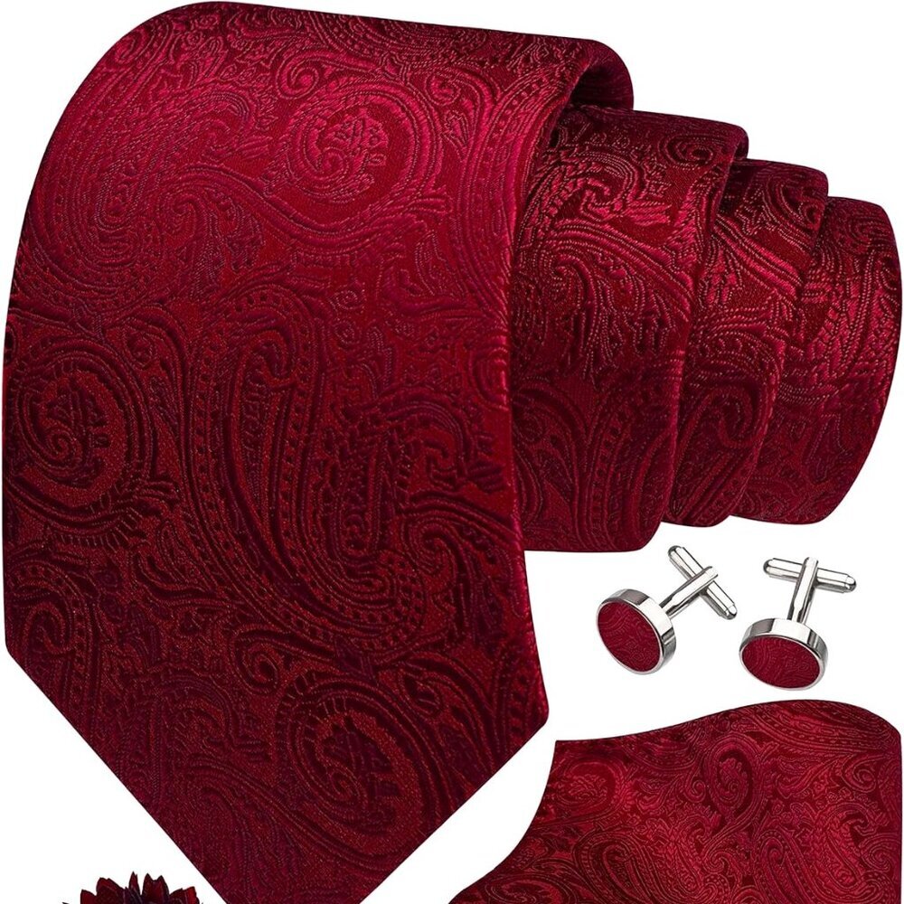 - GUSLESON 3.15"（8cm) Men's Tie Paisley *ONLY*